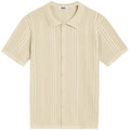 COOFANDY Men's Knit Short Sleeve Polo Shirt - Casual Summer Style