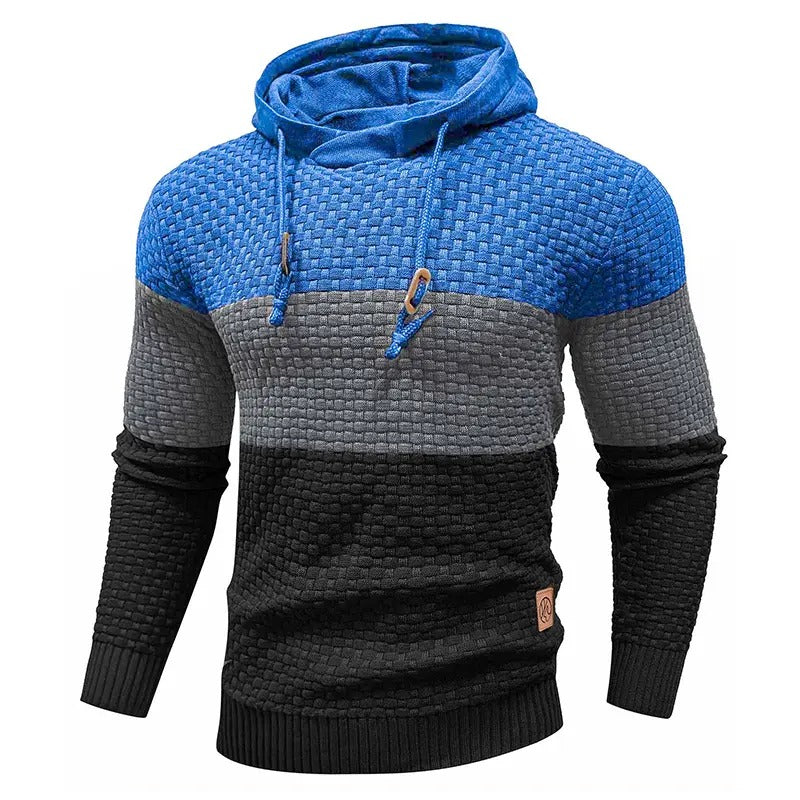 Men's Tricolor Long-Sleeve Hoodie