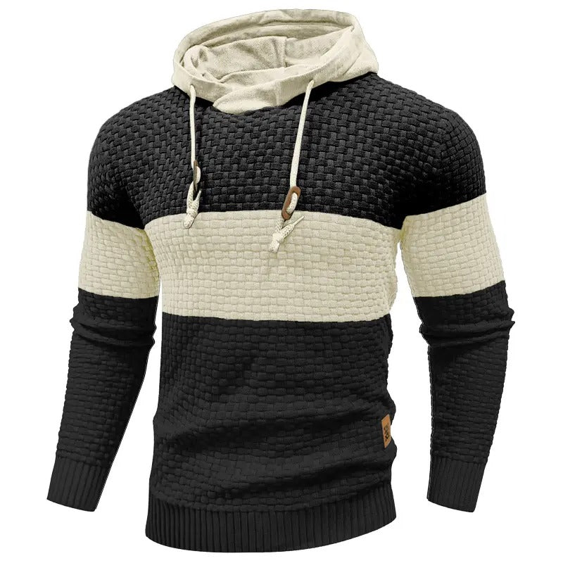 Men's Tricolor Long-Sleeve Hoodie